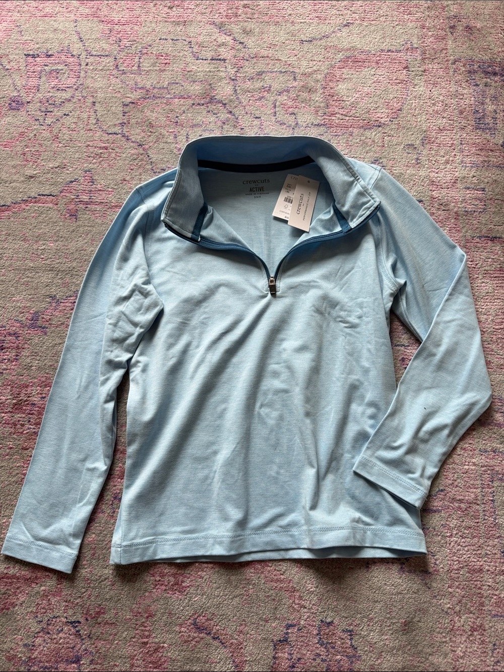 NWT Crewcuts performance half zip